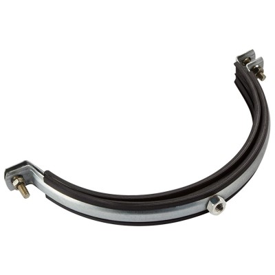 Хомут для воздуховода с резиновым профилем 355мм (гайка)