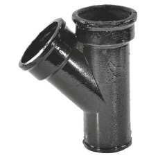 Тройник чуг канал б/н Ду50х50х45гр косой ГОСТ 6942-98
