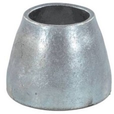 Переход ст исп 2 конц оц Дн76х57-3,5х3 (Ду65х50) б/шов ГОСТ 17378-2001