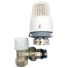 Клапан термостатический с головкой угловой 1/2" RVKS205.02 (TIM)