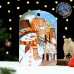 Доска разделочная Дарим Красиво «С Новым годом! Весёлый снеговичок», 27×18 см, разноцветная