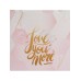 Пакет влагостойкий для цветов Love you more, 11,5 х 12 х 8 см