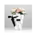 Переноска для цветов на лентах «Present with best wishes», 17 х 25 х 9 см
