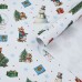 Упаковочная бумага на новый год крафтовая «Новогоднее настроение», 70×100 см