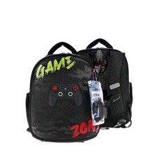 Рюкзак каркасный 35х27х13 см, deVENTE Junior 14L Gamer, + брелок, для мальчика