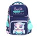 Рюкзак школьный 37х28х14, эргономичная спинка, deVENTE Smart 14L, Happy Owl, для девочек, бирюзовый/фиолетовый