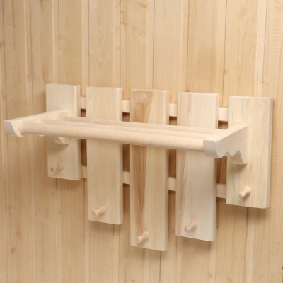 Полка вешалка с сушилкой, 5 крючков, 58×50×30 см