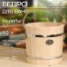 Ведро-запарник из липы, 10 л, нержавеющий обруч, ручка-веревка, 