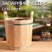 Запарник-ведро из липы, 12 л, нержавеющая вставка, 