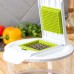 Овощерезка универсальная Доляна Fresh cook, 7 насадок, центрифуга для зелени, цвет белый/зелёный