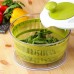 Овощерезка универсальная Доляна Fresh cook, 7 насадок, центрифуга для зелени, цвет белый/зелёный
