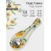 Подставка под ложку Доляна «Подсолнухи», 23,5×8,3×1,5 см, стекло, рисунок