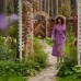 Халат вафельный женский удлинённый Экономь и Я размер 50-52, цвет лаванда, 100% хлопок, 200г/м2