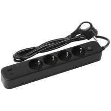 Сетевой фильтр Эра USF-4es-1,5m-2xUSBAC-B Б0059572