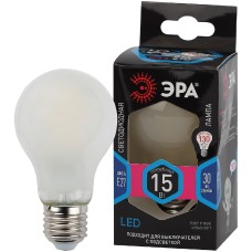 Лампа светодиодная Эра E27 15W 4000K F-LED A60-15W-840-E27 frost Б0046984