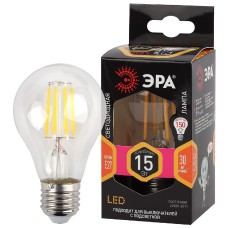 Лампа светодиодная Эра E27 15W 2700K F-LED A60-15W-827-E27 Б0046981