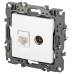 Розетка комбинированная RJ45+TV Эра 12-3110-01М Б0065691
