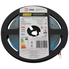 Светодиодная лента Эра 24В 10Вт/м 2700K 5м IP20 LRCOB-504-8 10W/m 8mm 24V 2700K 3year Б0053965