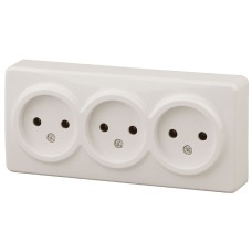 Розетка 3х2P Эра 11-2207-02 Б0020698