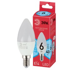 Лампа светодиодная Эра E14 6W 4000K LED B35-6W-840-E14 R Б0051057