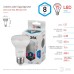 Лампа светодиодная Эра E27 8W 4000K LED R63-8W-840-E27 Б0028490