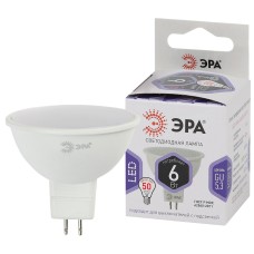 Лампа светодиодная Эра GU5.3 6W 6000K LED MR16-6W-860-GU5.3 Б0049069