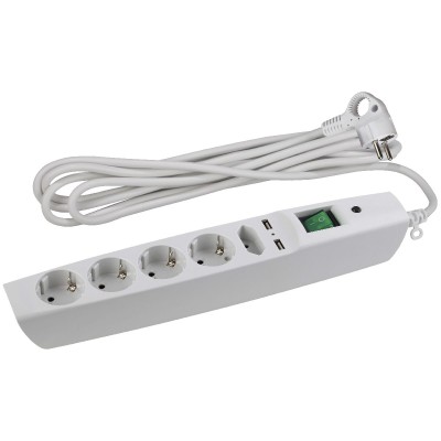 Сетевой фильтр Эра SFU-5es-2m-W C0043327