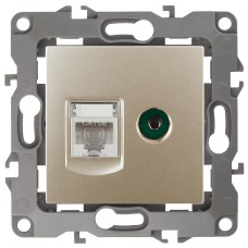 Розетка комбинированная RJ45+TV Эра 12-3110-04 Б0027444