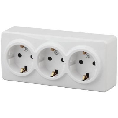 Розетка 2P+E Schuko Эра 11-2208-01 Б0020700