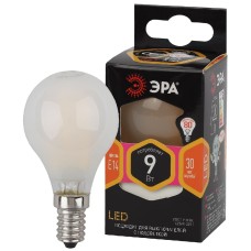 Лампа светодиодная Эра E14 9W 2700K F-LED P45-9w-827-E14 frost Б0047021