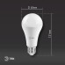 Лампа светодиодная Эра E27 25W 4000K LED A65-25W-840-E27 R Б0048010