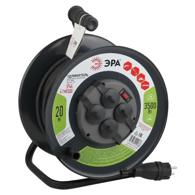 Удлинитель силовой Эра RMx-4es-3x2.5-20m-IP44(KG) Б0043057