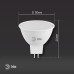 Лампа светодиодная Эра GU5.3 8W 6000K LED MR16-8W-12V-860-GU5.3 Б0049095