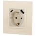 Розетка со шторками с USB type-A+C Эра Elegance 14-4108-02 Б0067725