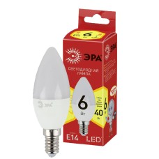 Лампа светодиодная Эра E14 6W 2700K ECO LED B35-6W-827-E14 Б0020618