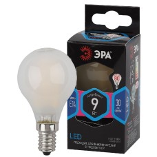 Лампа светодиодная Эра E14 9W 4000K F-LED P45-9w-840-E14 frost Б0047027