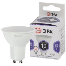Лампа светодиодная Эра GU10 10W 6000K LED MR16-10W-860-GU10 Б0049074
