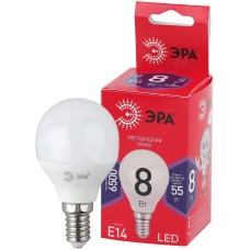 Лампа светодиодная Эра E14 8W 6500K LED P45-8W-865-E14 R Б0045358