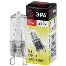 Лампа галогенная Эра G9 25W 3000K G9-JCD-25-230V-CL C0027376