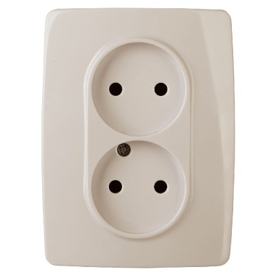 Розетка 2x2P Эра 12-2107-02 Б0031239