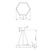 Подвесной светильник Эра Geometria SPO-121-W-40K-038 Б0050550