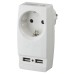 Разветвитель электрический Эра SP-1e-USB-W Б0026332