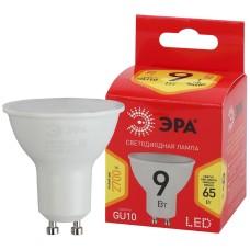 Лампа светодиодная Эра GU10 9W 2700K ECO LED MR16-9W-827-GU10 Б0044088