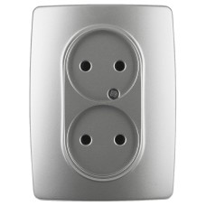 Розетка 2x2P Эра 12-2107-03 Б0031240