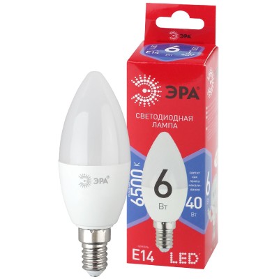 Лампа светодиодная Эра E14 6W 6500K LED B35-6W-865-E14 R Б0045339