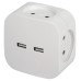 Разветвитель электрический Эра SP-4-USB-W Б0049532