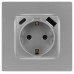 Розетка со шторками с USB type-A+C Эра 12-4108-03 Б0067716