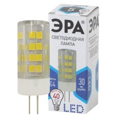 Лампа светодиодная Эра G4 5W 4000K LED JC-5W-220V-CER-840-G4 Б0027858