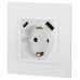 Розетка со шторками с USB type-A+C Эра Elegance 14-4108-01 Б0067736