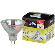 Лампа галогенная Эра GU5.3 35W 3000K GU5.3-MR16-35W-12V-CL C0027355
